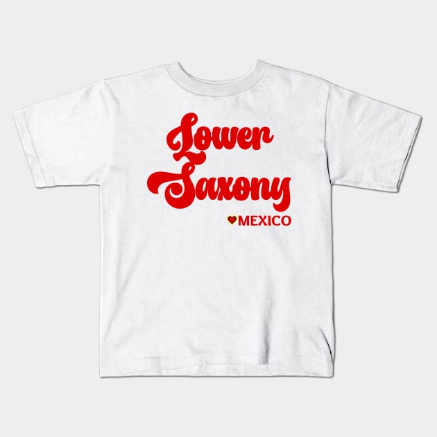 Lower Saxony: I love Germany  Deutschland Kids T-Shirt by teezeedy